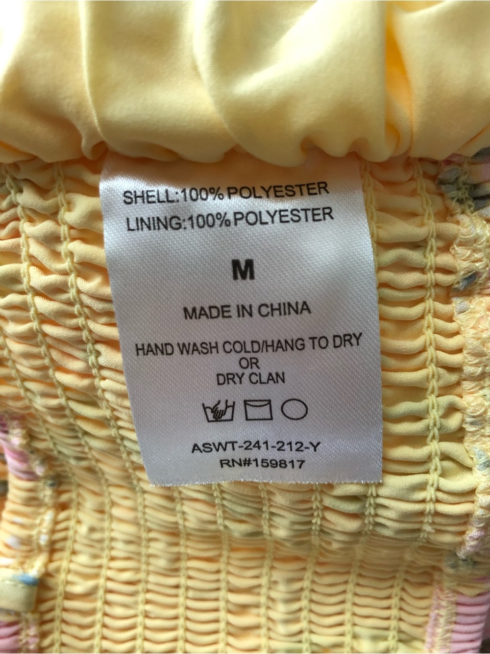 Altar’d State Yellow Floral Polka Dot Coquette Handkerchief Top | Medium | NWOT - Picture 5 of 5